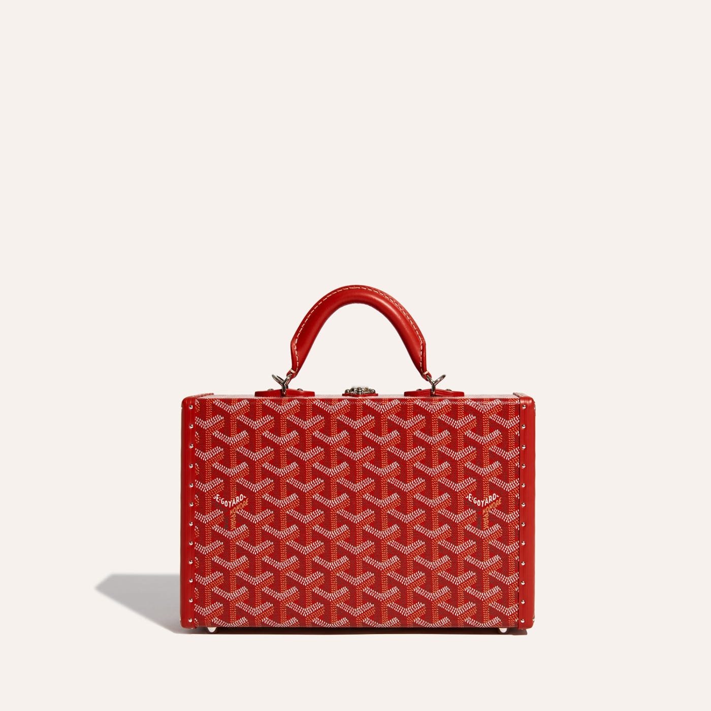 Goyard Grand Hôtel Trunk Bag Red - Image 2